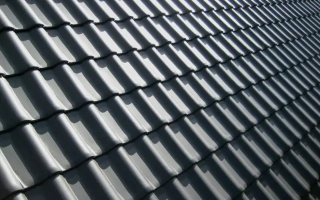 Roof showing storm damage